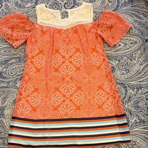 Girls open shoulder dress